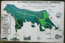 Carte des sentiers balisés de la forêt de Larreule